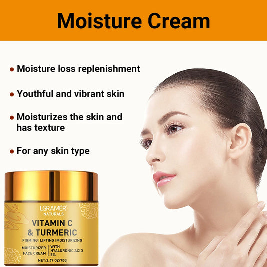 Creme Facial de Cúrcuma e Vitamina C