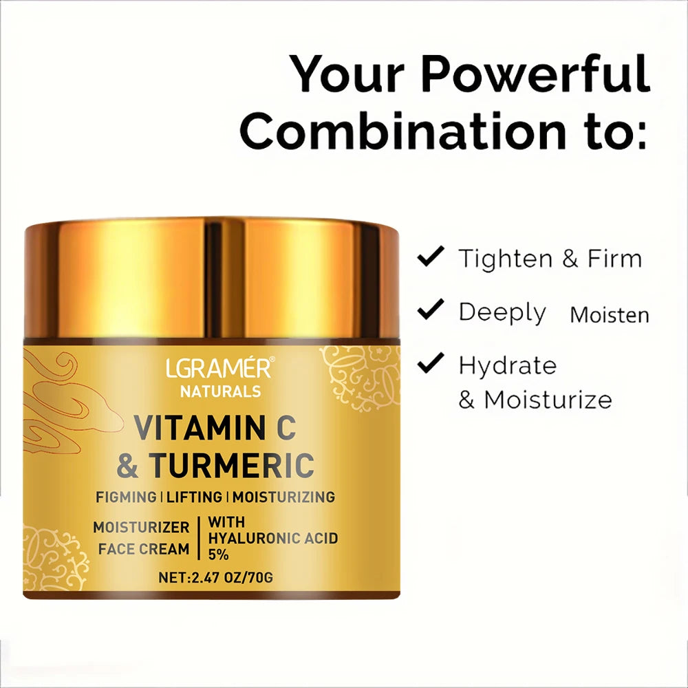 Creme Facial de Cúrcuma e Vitamina C
