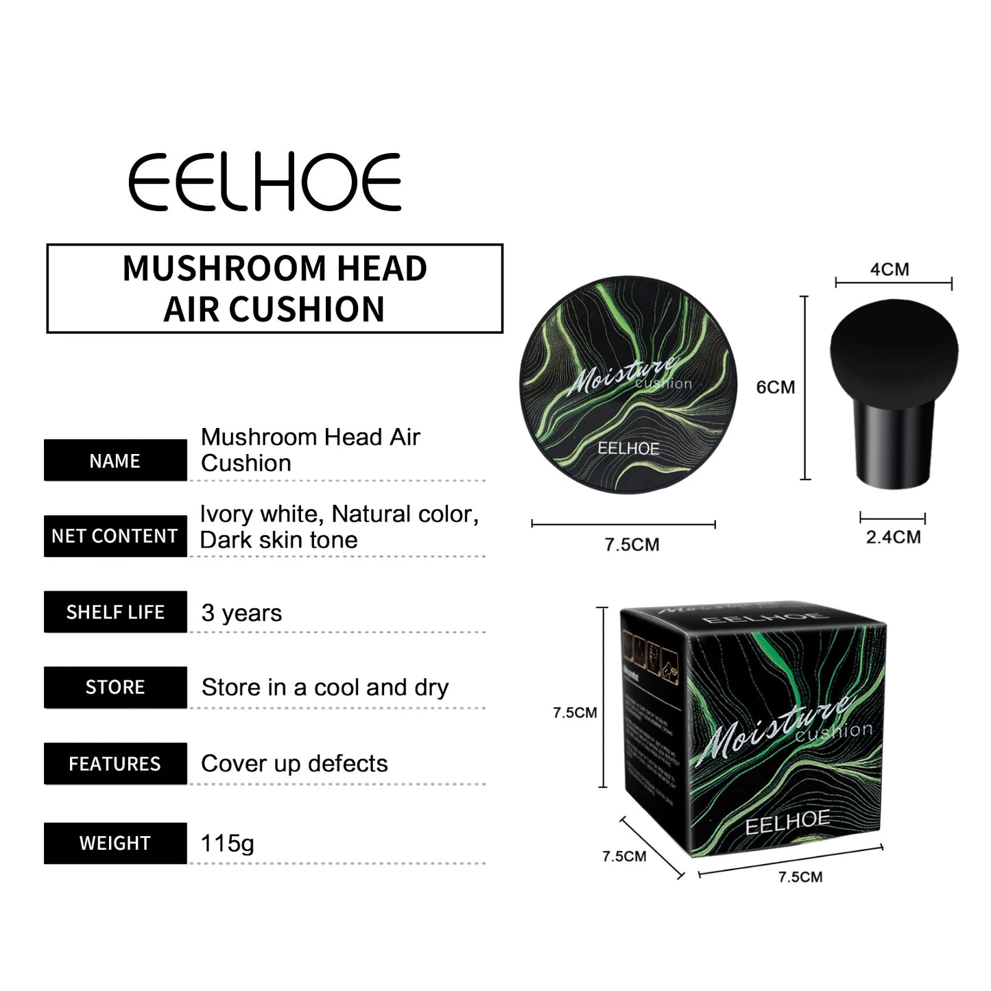 EELHOE Mushroom Head Air