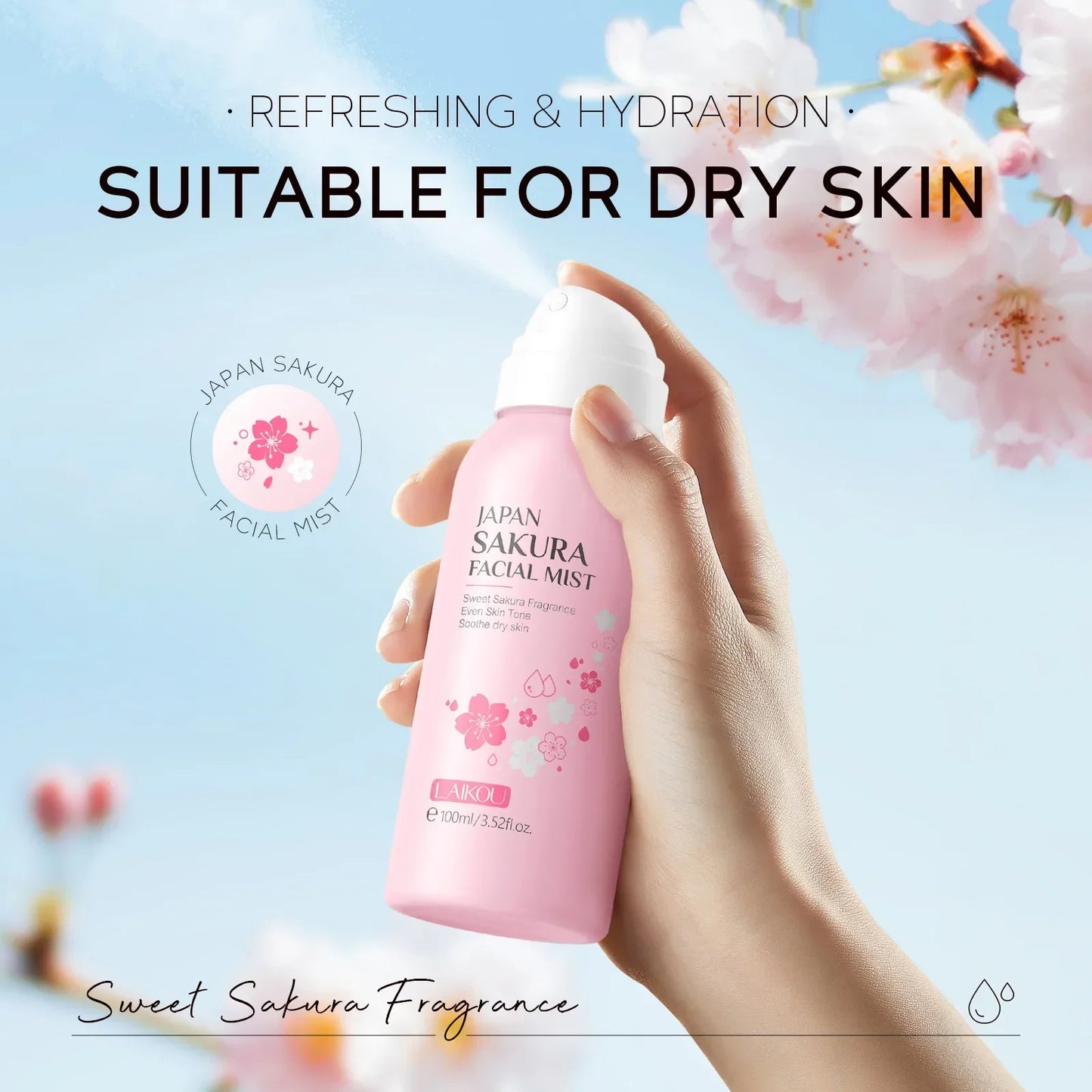 Tônico Hidratante LAIKOU Sakura